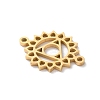 304 Stainless Steel Hollow Chakra Links LS-STAS-S149-05G-2
