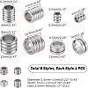 32Pcs 8 Style 201 Stainless Steel Beads STAS-UN0025-11-5
