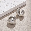 Textured Teardrop Brass Hoop Earrings for Women EJEW-U055-26P-1
