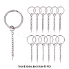 304 Stainless Steel Keychain Ring STAS-UN0003-23P-2