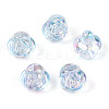 Electroplate Transparent Acrylic Beads PACR-CJC0008-08C-1