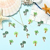 20Pcs 4 Styles Alloy Enamel Pendants ENAM-YW0009-39-5