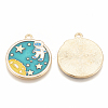 Alloy Enamel Pendants ENAM-S115-043-2