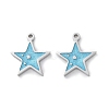 304 Stainless Steel Enamel Charms STAS-M102-20P-04-1