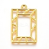 Zinc Alloy Open Back Bezel Pendants PALLOY-D199-07G-1