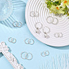 24Pcs 3 Styles Brass Textured Hoop Earrings EJEW-SC0010-89S-5