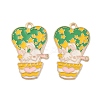 Animal Forest Theme Zinc Alloy Enamel Pendants FIND-Z065-01G-1
