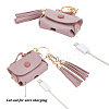 Imitation Leather Wireless Earbud Carrying Case AJEW-WH0258-685A-4