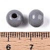 Spray Painted Round Natural Schima Wood Beads WOOD-A018-8mm-11-3