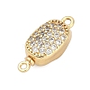 Brass Micro Pave Clear Cubic Zirconia Box Clasps KK-P291-38G-1