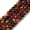 Natural Striped Agate/Banded Agate Beads Strands G-A246-8mm-12-1