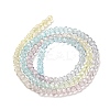 Transparent Painted Glass Beads Strands DGLA-A034-T2mm-A15-5