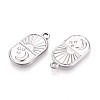 304 Stainless Steel Pendants STAS-T065-12P-2