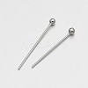 Brass Ball Head Pins KK-E647-19P-18mm-2