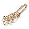 Halloween Themed Skull Alloy Full Hand Ring Bracelet LS-BJEW-L680-01G-4