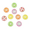 40Pcs 5 Colors Fruit Transparent Resin Cabochons CRES-CJ0001-85-8