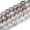 Drawbench Crackle Glass Beads Strands GLAA-N006-8mm-02-1