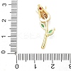 Brass Micro Pave Cubic Zirconia Pendants KK-D357-38G-01-3