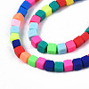 Handmade Polymer Clay Beads Strands CLAY-N008-061-10-3