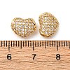 Brass Micro Pave Cubic Zirconia Beads KK-F895-05G-3