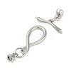 Brass Toggle Clasps KK-K391-11P-3