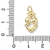 Brass Micro Pave Cubic Zirconia Pendants KK-C156-29G-03-3