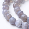 Natural Banded Agate Beads Strands G-G754-02-8mm-3