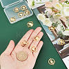 12Pcs 3 Style PVD Vacuum Plating 201 Stainless Steel Links STAS-UN0031-45-2