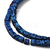 Electroplated Natural Lava Rock Beads Strands G-Q1009-B01-02-4