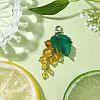 Grape Synthetic Citrine Pendant Decorations HJEW-TA00266-04-2