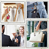 3Pcs 3 Colors Heart Leather Keychains KEYC-CL0001-24-5