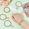 6 Sets 3 Colors Sublimation Blank Alloy & Aluminum Tree of Life Charm Bracelets Set BJEW-NB0001-11-3