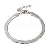 Non-Tarnish 304 Stainless Steel Herringbone Chain Bracelet for Men Women BJEW-Q998-01P-1