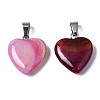 Natural Banded Agate/Striped Agate Pendants X-G-T122-24A-3