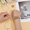 16Pcs 2 Colors Stainless Steel Satellite Chains Stretch Bracelet for Women BJEW-SP0001-18-3