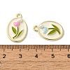 Rack Plating Alloy Enamel Pendants X-FIND-I039-033G-3