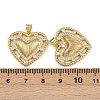 Brass Micro Pave Cubic Zirconia Pendants ZIRC-I367-07G-07-3