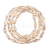 Electroplate Glass Beads Strands EGLA-L015-HP-B07-3