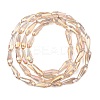Electroplate Glass Beads Strands EGLA-L015-HP-B07-3