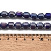 Electroplate Transparent Column Glass Beads Strands EGLA-A043-02-AB07-4