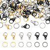 60Pcs 304 Stainless Steel Lobster Claw Clasps STAS-TA0001-46C-2