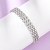 304 Stainless Steel Beads Multi-strand Bracelets LS-BJEW-K287-01P-1