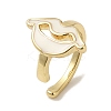 Rack Plating Brass Enamel Lip Cuff Earrings for Women EJEW-C097-22G-2