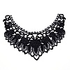 Milk Silk Embroidered Floral Lace Collar DIY-WH0260-07B-2