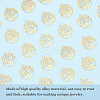 60Pcs Rack Plating 201 Stainless Steel Filigree Pendants STAS-DC0012-59-4