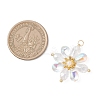 Glass Beaded Pendants PALLOY-MZ01186-01-2