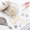 10Pcs 5 Colors Handmade Blown Glass Flower Beads GLAA-GO0001-05A-6