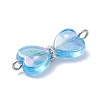 AB Color Transparent Acrylic Connector Charms PALLOY-JF04436-5