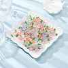 50Pcs Transparent Acrylic Pendants PALLOY-FS00038-03-8