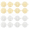 Unicraftale 16Pcs 8 Style 201 Stainless Steel Filigree Joiners Connector Charms STAS-UN0036-96-1